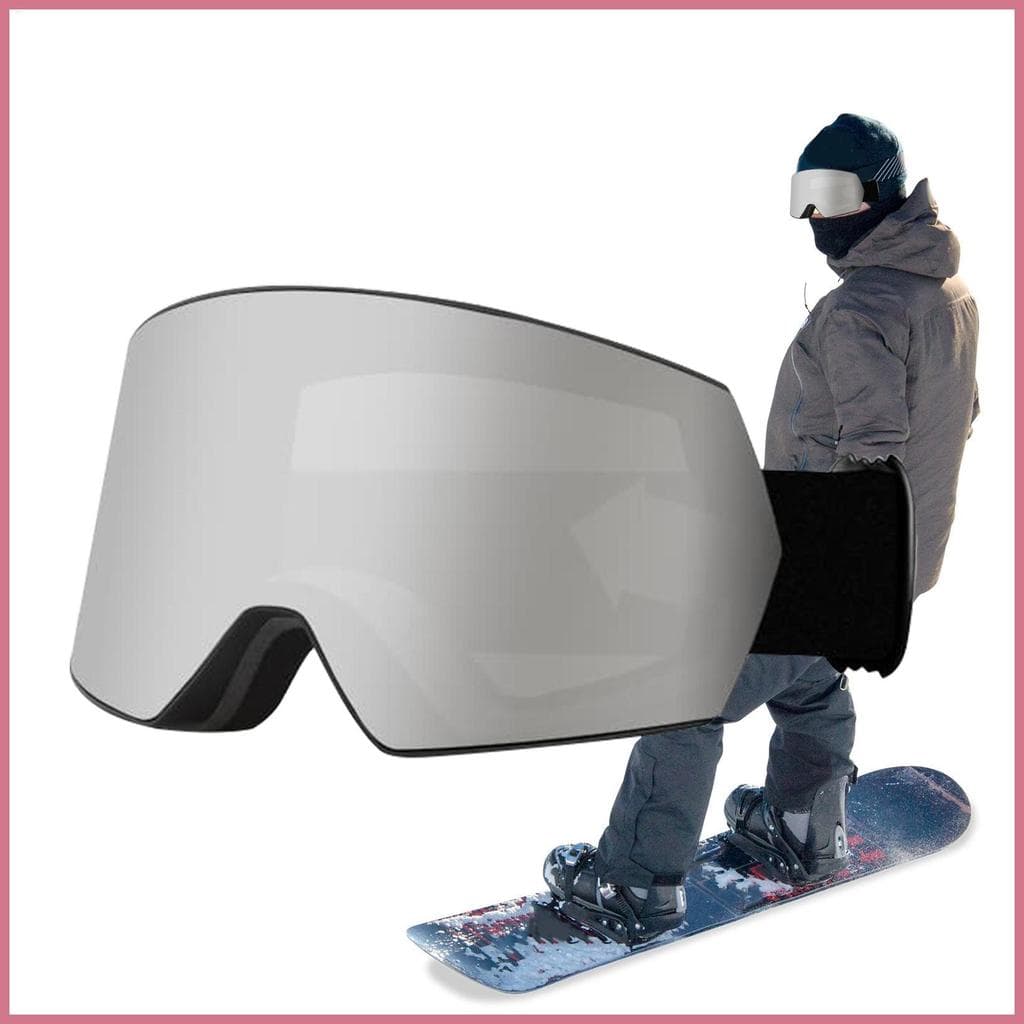 Óculos De Esqui Para Homens E Mulheres/Snowboard À Prova De Vento Dupla Camada Anti-Nevoeiro Crianças mubow2br