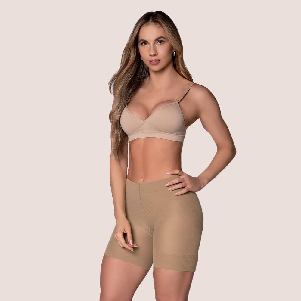 Short Modelador Slim Com Elastano Levanta Bumbum