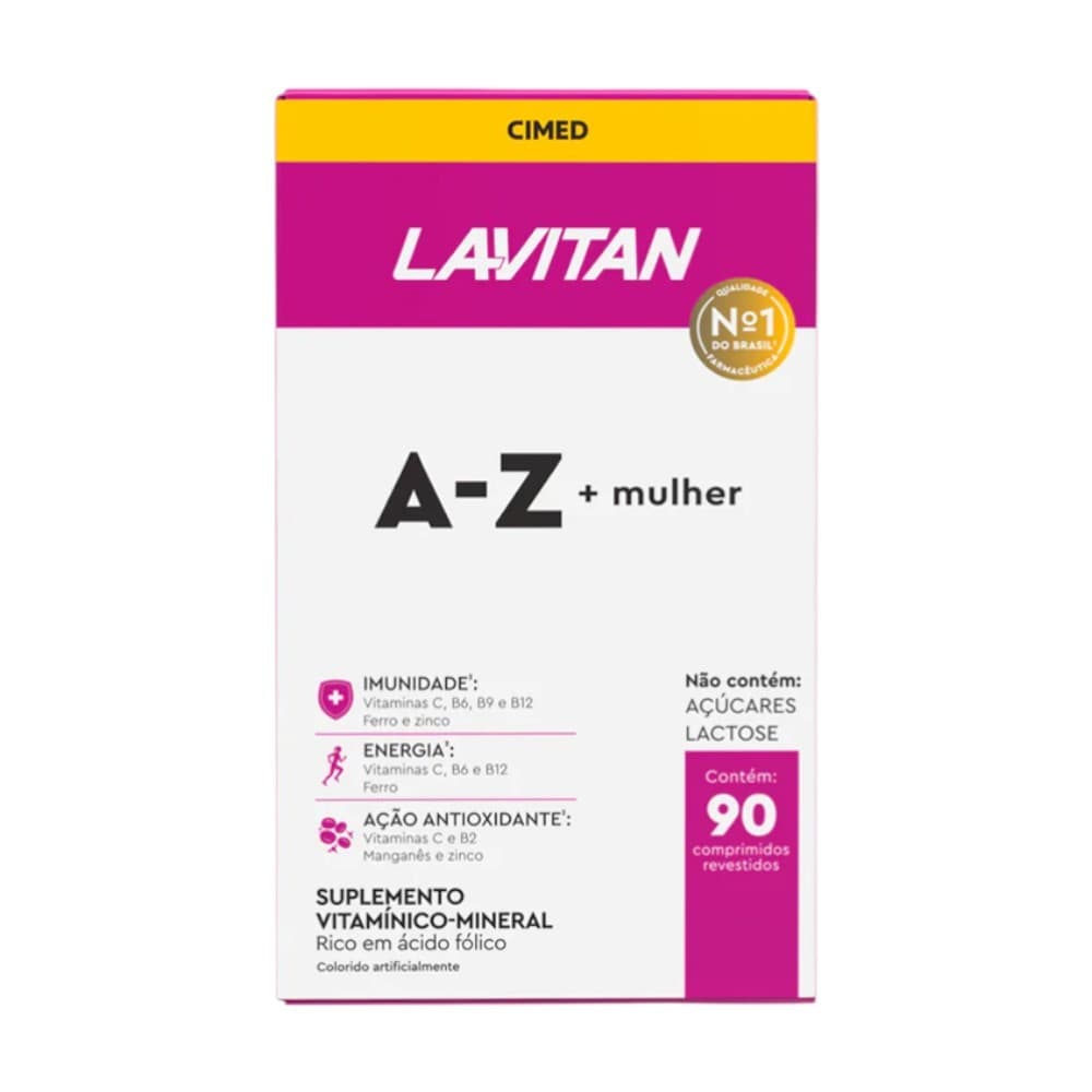 Lavitan A-Z + Mulher Com 90 Comprimidos