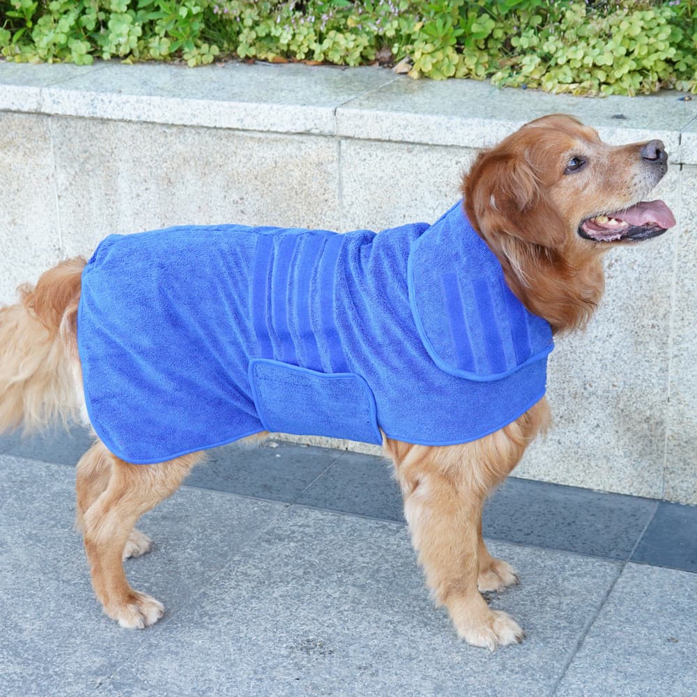 Roupão Absorvente para Pets Pet It, Toalha de Microfibra para Corgi e Golden Retriever, Roupas para Banho de Cães, Ataca