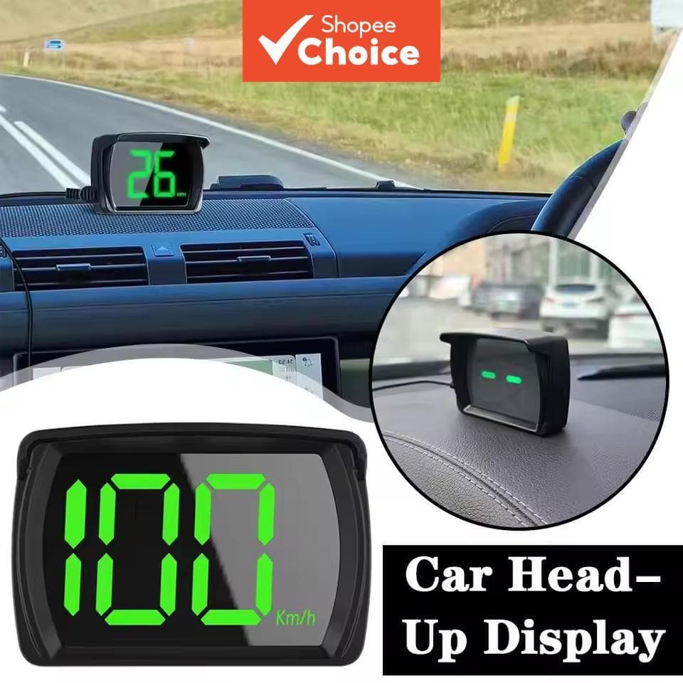 Carro Universal HUD GPS Head Up Display Velocímetro Digital Grande Fonte Plug & Play Para Todos Os Veículos Caminhão