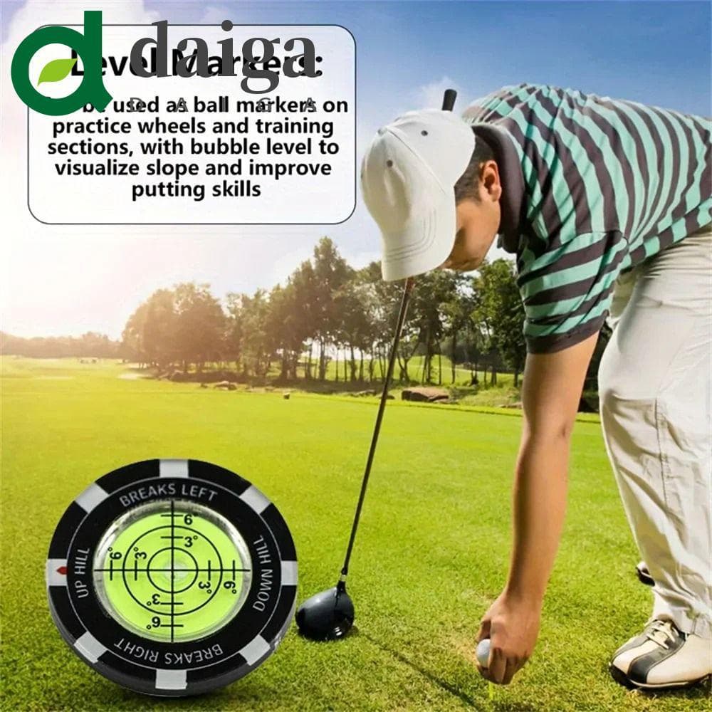 DAIGA Ferramentas De Golfe Nivelador , Ferramenta De Treinamento Marcador De Bola Medidor De Inclinação , Nível De Espír
