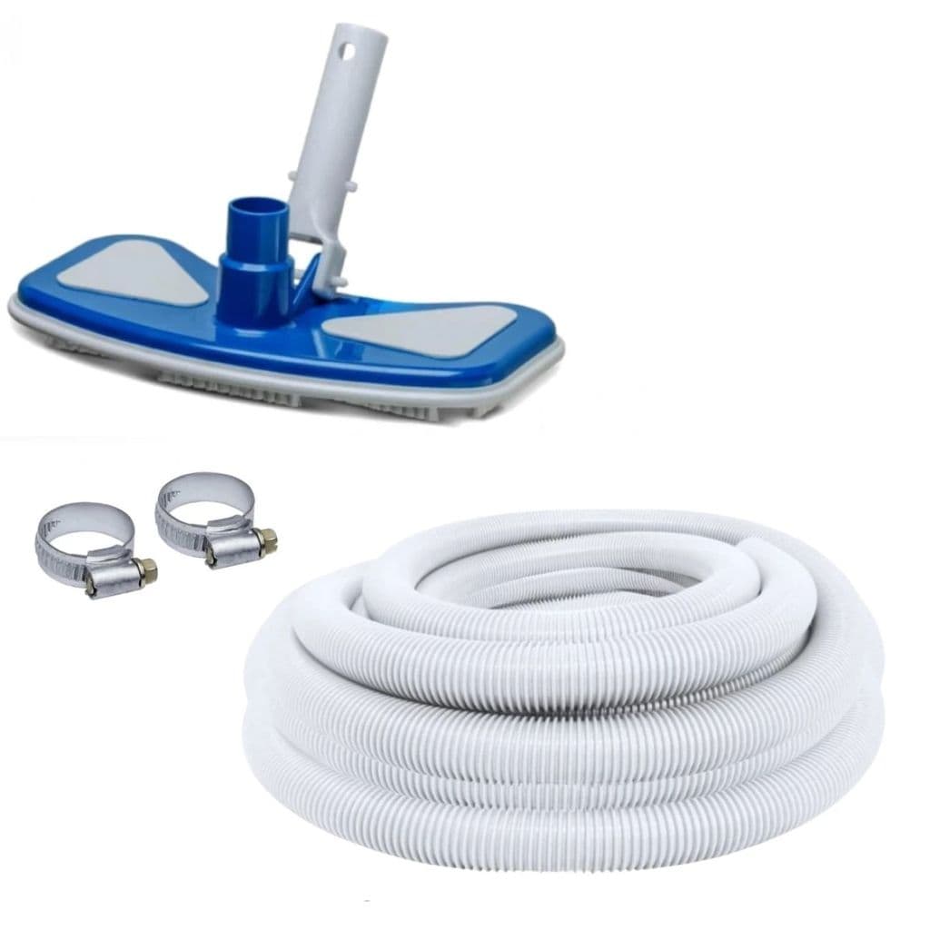 Kit Aspirador para Piscina Sem Cabo + Mangueira 4m