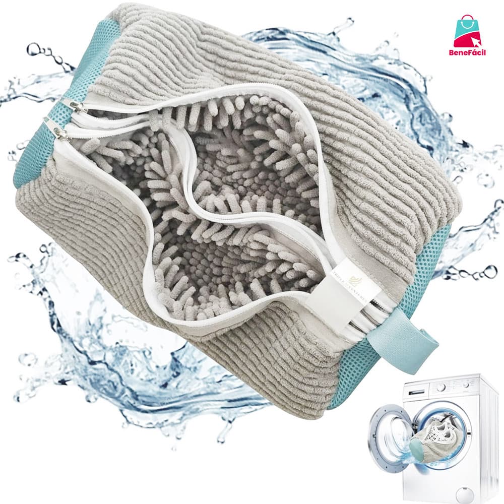 Protetor de Malha para Lavar Tênis - Saco Resistente Anti-Deformação