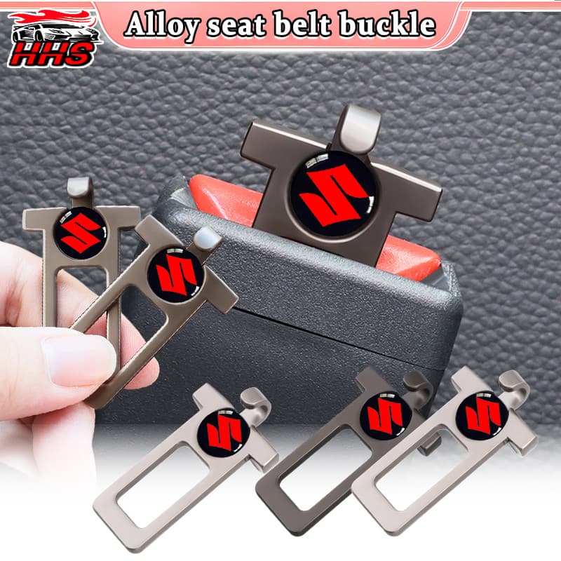 1/2 Pçs Suzuki Fivela De Cinto De Segurança Do Carro Material Liga Zinco Alarme Silenciador Inserção Gancho Design Para 