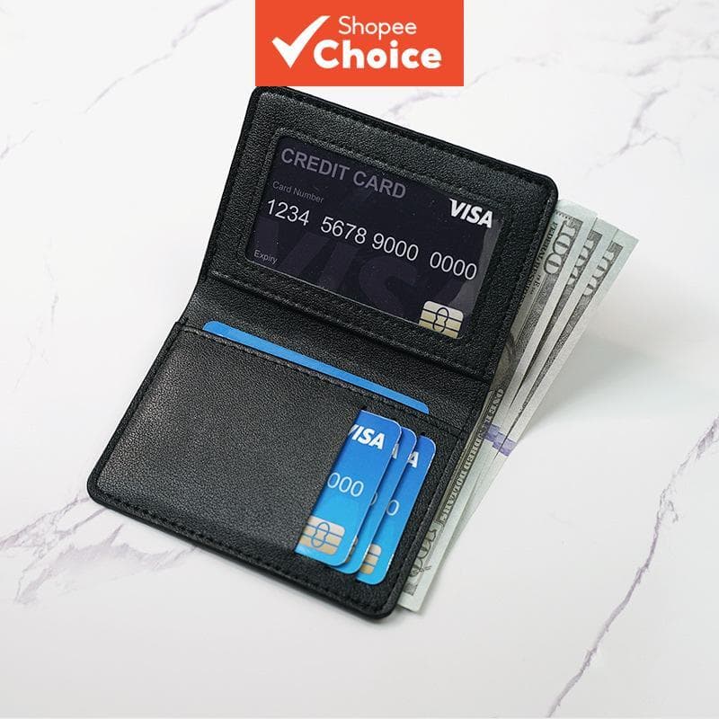 Carteira Vertical Ultrafina Masculina , Porta-Cartões De Couro , Organizador De Passaporte Fino , Design Minimalista