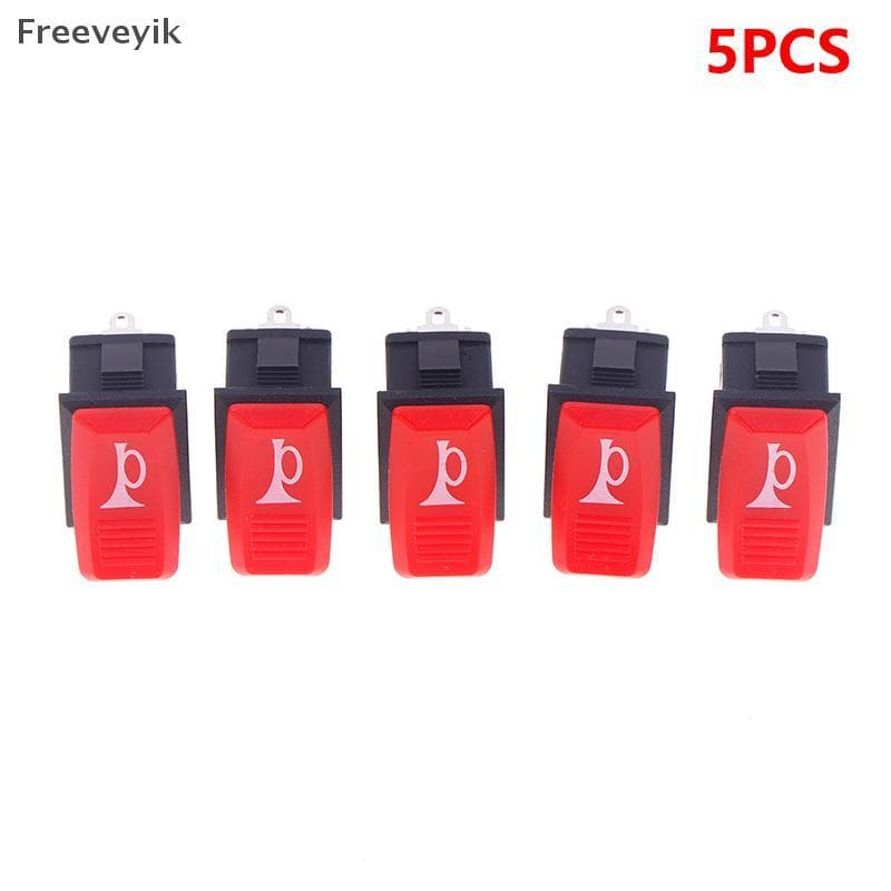[Fre] 5 Pcs Interruptor De Buzina Botão De Carro E-bike De Motocicleta Universal Momentary Push Roer Switch Plástico 2 P