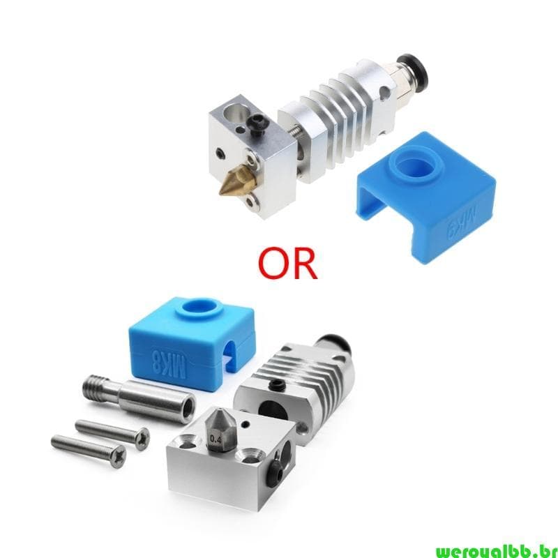 weroyalbb Extrusora Braço Peças Impressora 3D Kit Hotend Metal Para 10S 3 3S V2