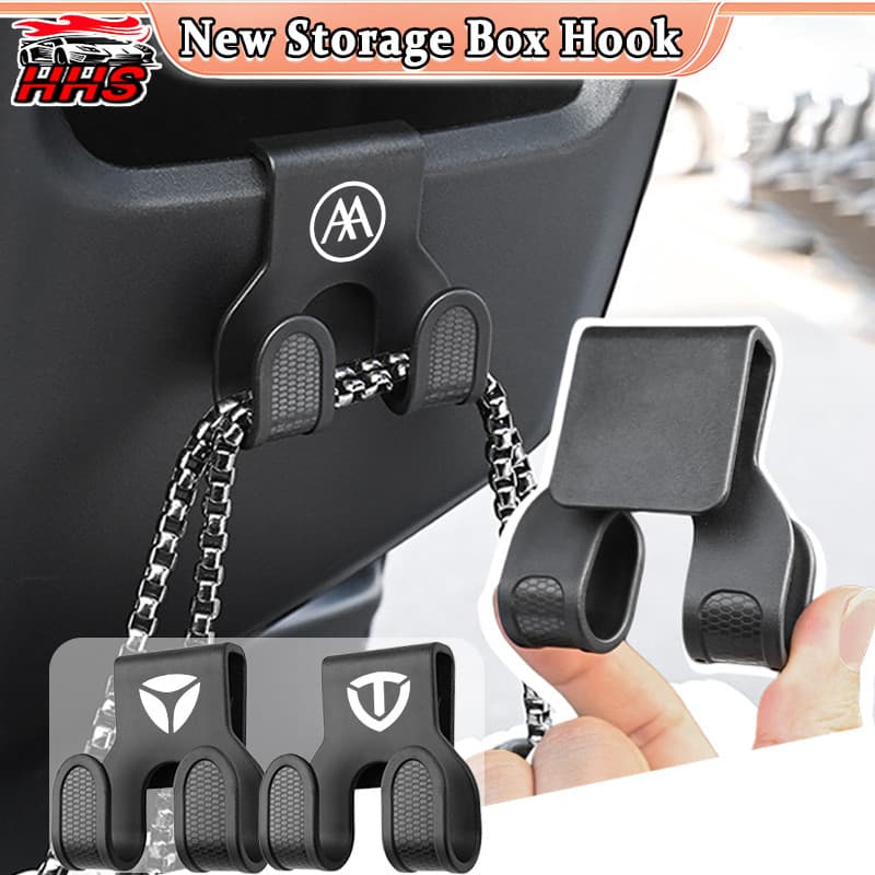 【HHS】yadea Aima Tailg Leopard Baozi Caixa De Armazenamento Para Motocicleta Gancho Universal Multifuncional Portátil Org