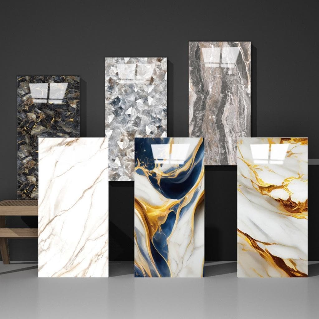 KIT40 Placa Adesiva 3d Mármore De Parede Relevo Lavável 30cm X 60cm