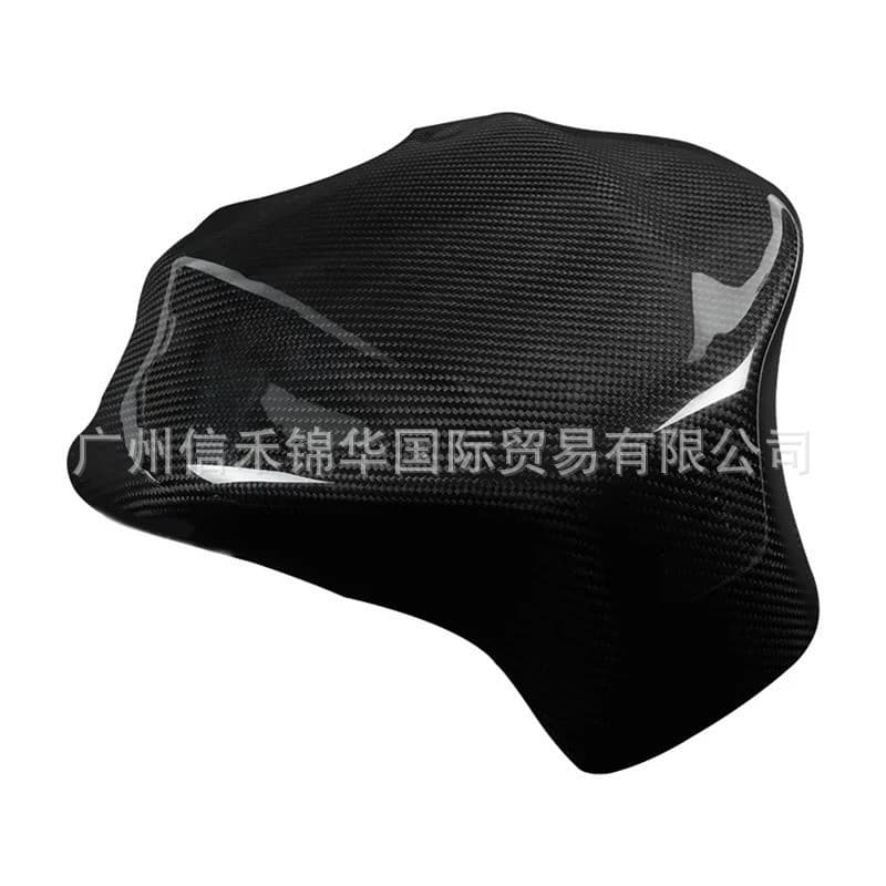 Capa protetora para tanque de combustível de fibra de carbono Real de motocicleta, adesivo para tanque de combustível ad