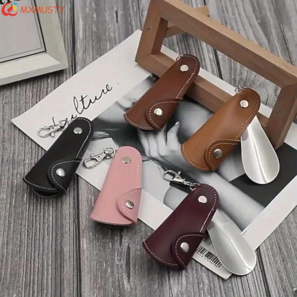 Calçadeira Dobrável MXMUSTYZA , Auxílio Para Desgaste De Sapato Conveniente De Couro , Portátil Levantador De Aço Inoxid