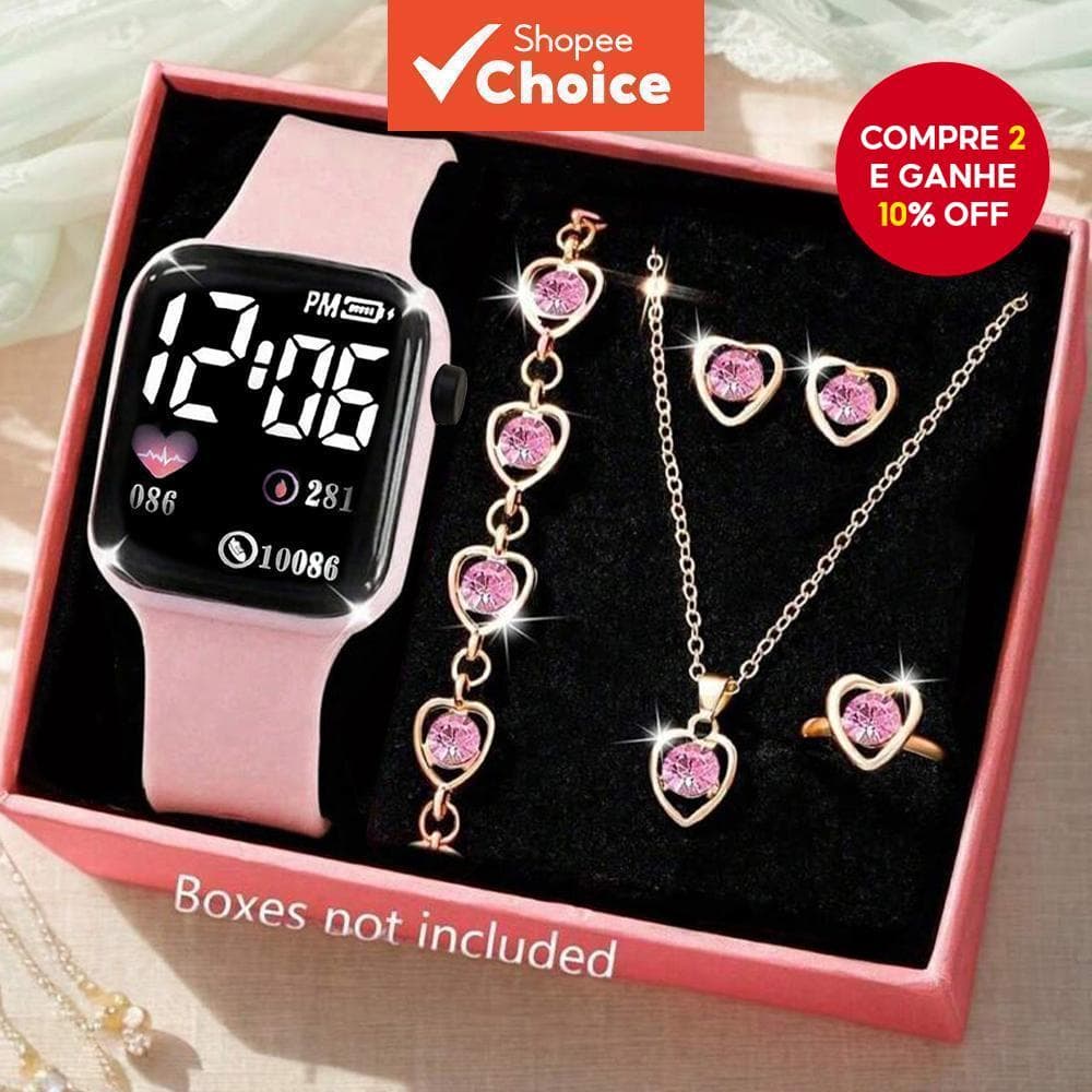  Novos Meninos e Meninas Esportivos Coloridos Moda Tendência Energia Luz Noturna Relógio Eletrônico Multifuncional