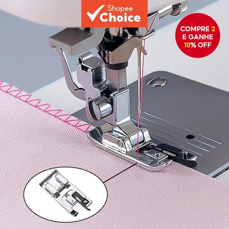 Overlock Presser Pé Rolando Ferramenta De Borda Plana Haste Baixa Clip-On Para Máquinas De Costura Cantor Irmão