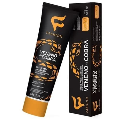Creme para Massagem Veneno de Cobra 150g - Fashion Cosméticos