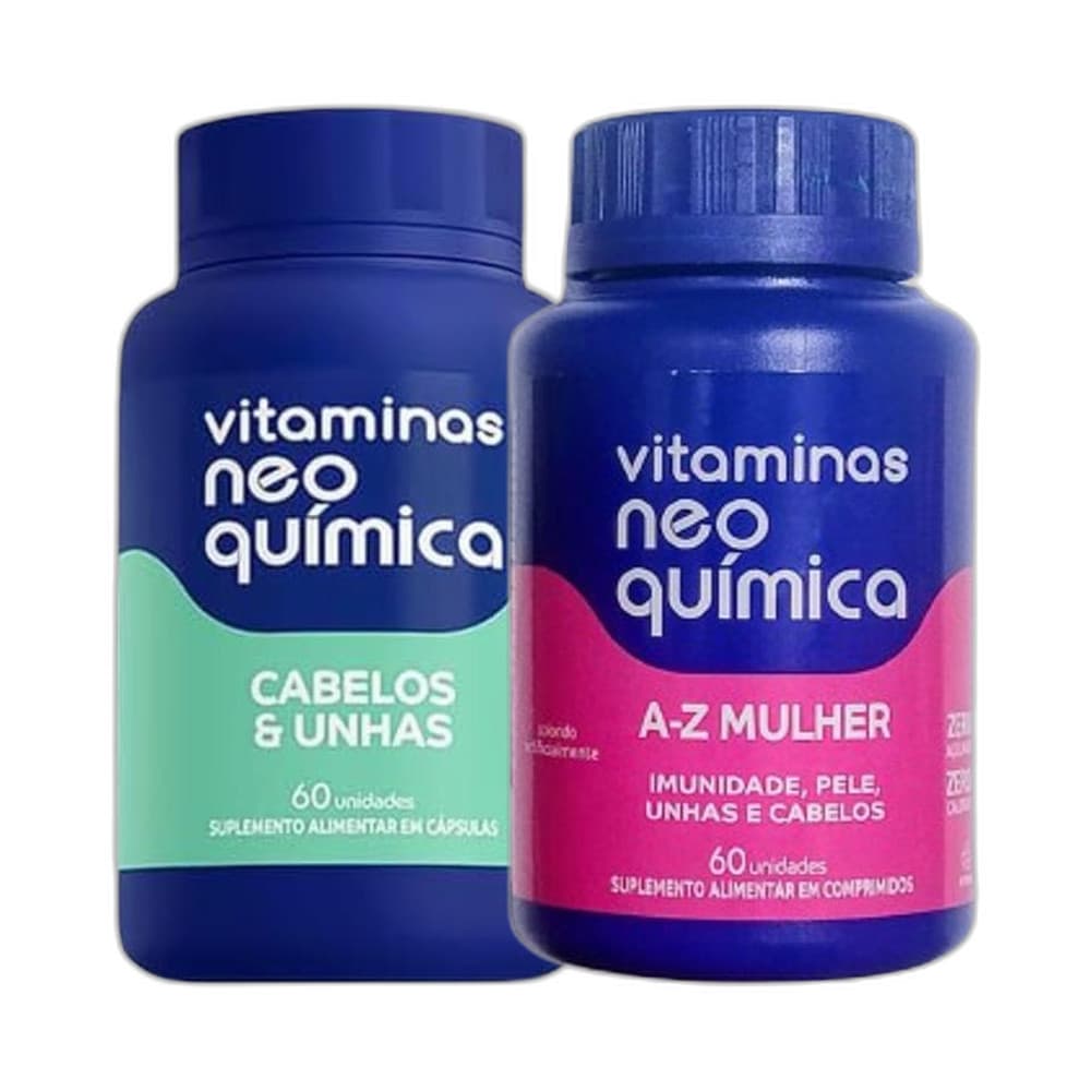 Kit Cabelos e Unhas 60 Cps + Mulher 60 Cpr - NEO QUIMICA