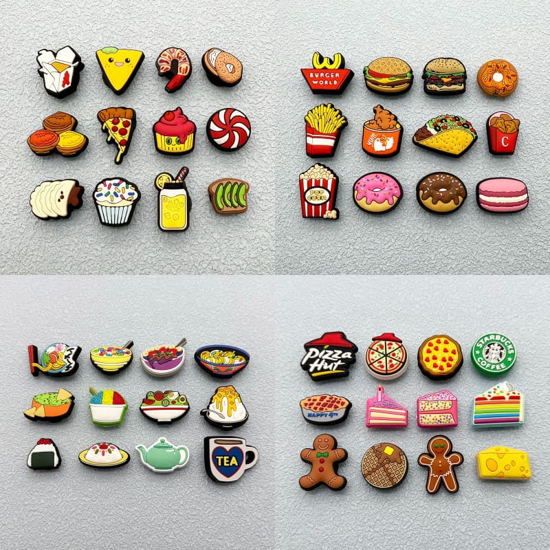 Miss Zoe Jibtz Bolsas Com Tema De Alimentos Acessórios Para Sacos De Rosquinha Buraco De pizza