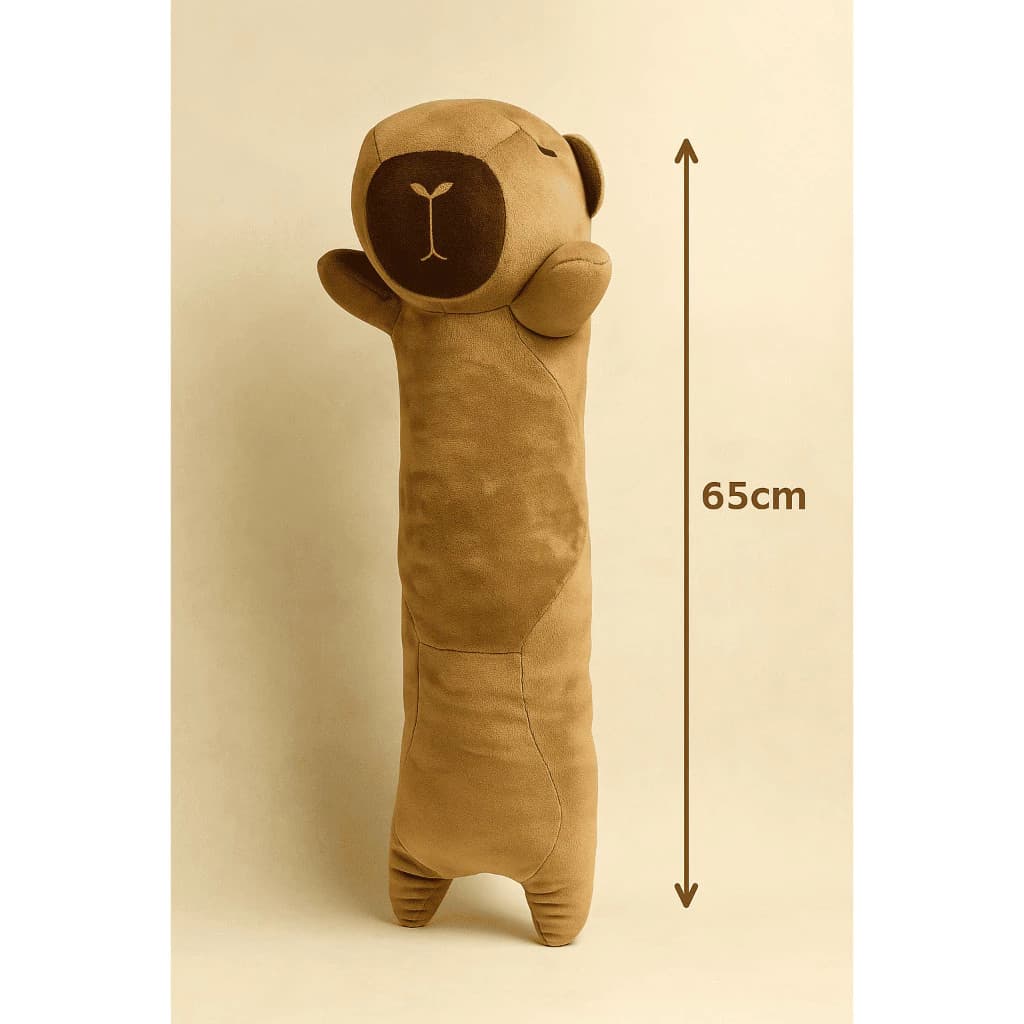 Travesseiro Longo Capivara 65cm Macio e Confortável Para Viagens De Gravidez Presente De Natal Meninas