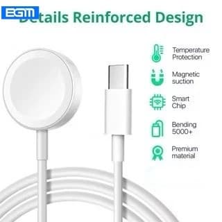 BGM-Carregador Relógio Magnético Por Indução TIPO C Original Smatch Watch, Apple Watch