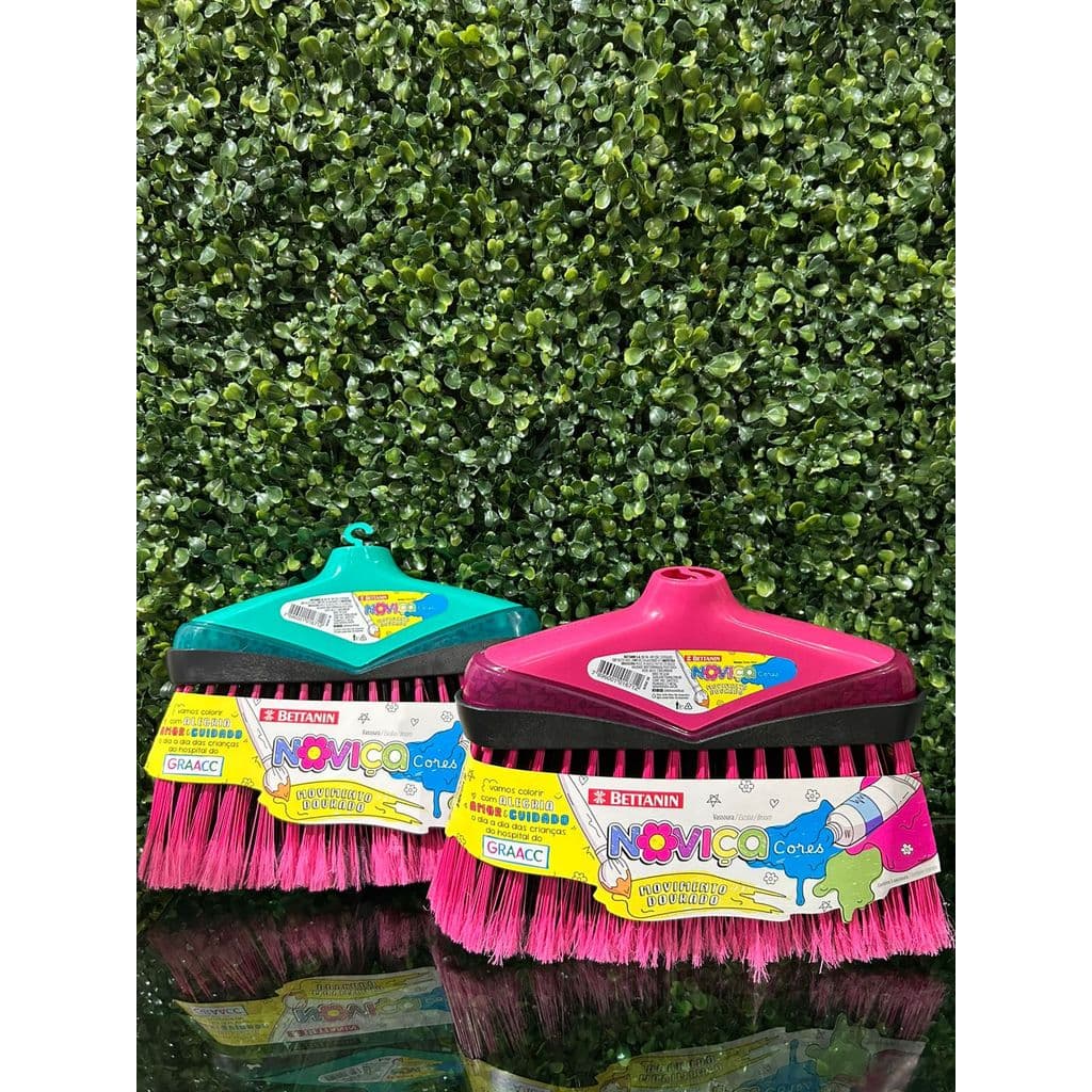 Vassoura Bettanin Noviça Cores SEM CABO – Movimento Dourado