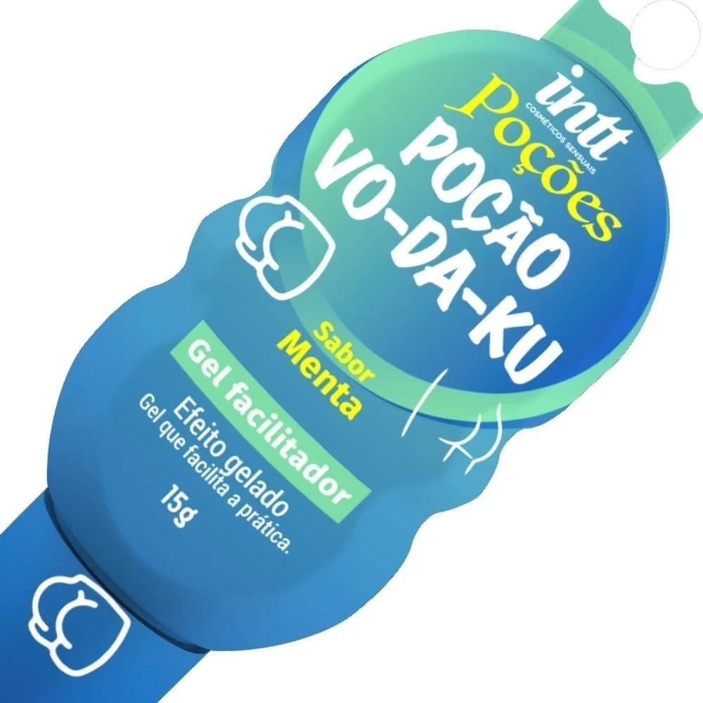 Gel Lubrificante Poção Vo-Da-Ku Sabor Menta