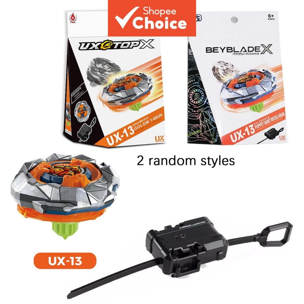  Bey X UX-13 Booster Golem Rock 1-60UN com Conjunto Lançador