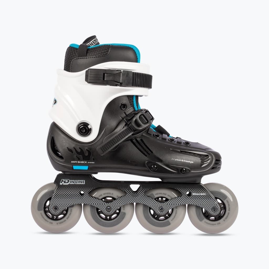 Patins HD INLINE - Sky Preto e Branco - HDSKP