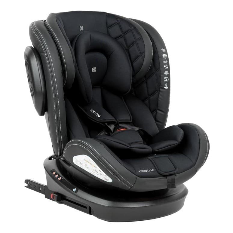 CADEIRA DE CARRO ISOFIX 360 STARK 0 A 36 BLACK / PRETO (SALDAO) - KIKKA BOO