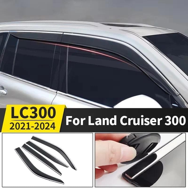 Viseira De Ventilação Para Janelas , Bloqueio , Defeito De Fluxo De Chuva Toyota Land Cruiser 300 Lc300 2024 Atualização