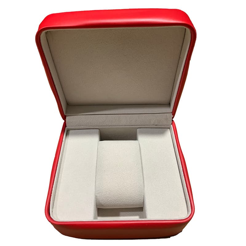 Caixas De Relógio Pretas Vermelhas PU De Alta Qualidade Para De Luxo , Caixa Marca Superior , Saco De Papel E Manual De 