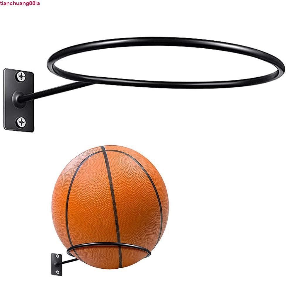 Rack De Basquete TIANCHUANG , Suporte De Suspensão Exibição De Futebol De Ferro Forjado , Suportes De Bola De Parede Mon
