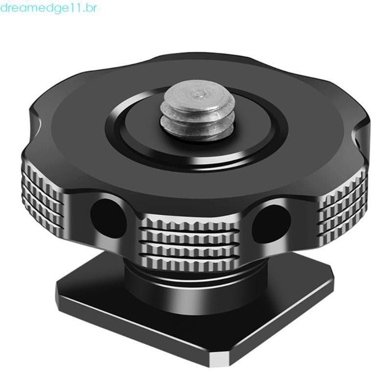 dreamedge11 Adaptador Montagem Sapata Fria Para Câmera 1 4 Parafuso Tripé Suporte Piscante