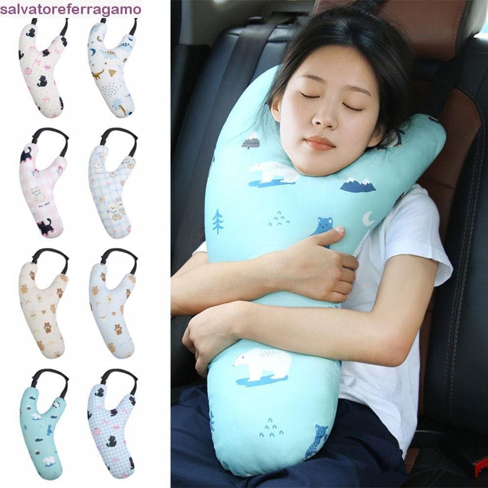 Almofada Infantil SALVATOREFERRAGAMO , Protetor De Pescoço Com Suporte Triangular , Encosto De Cabeça Para Dormir No Car