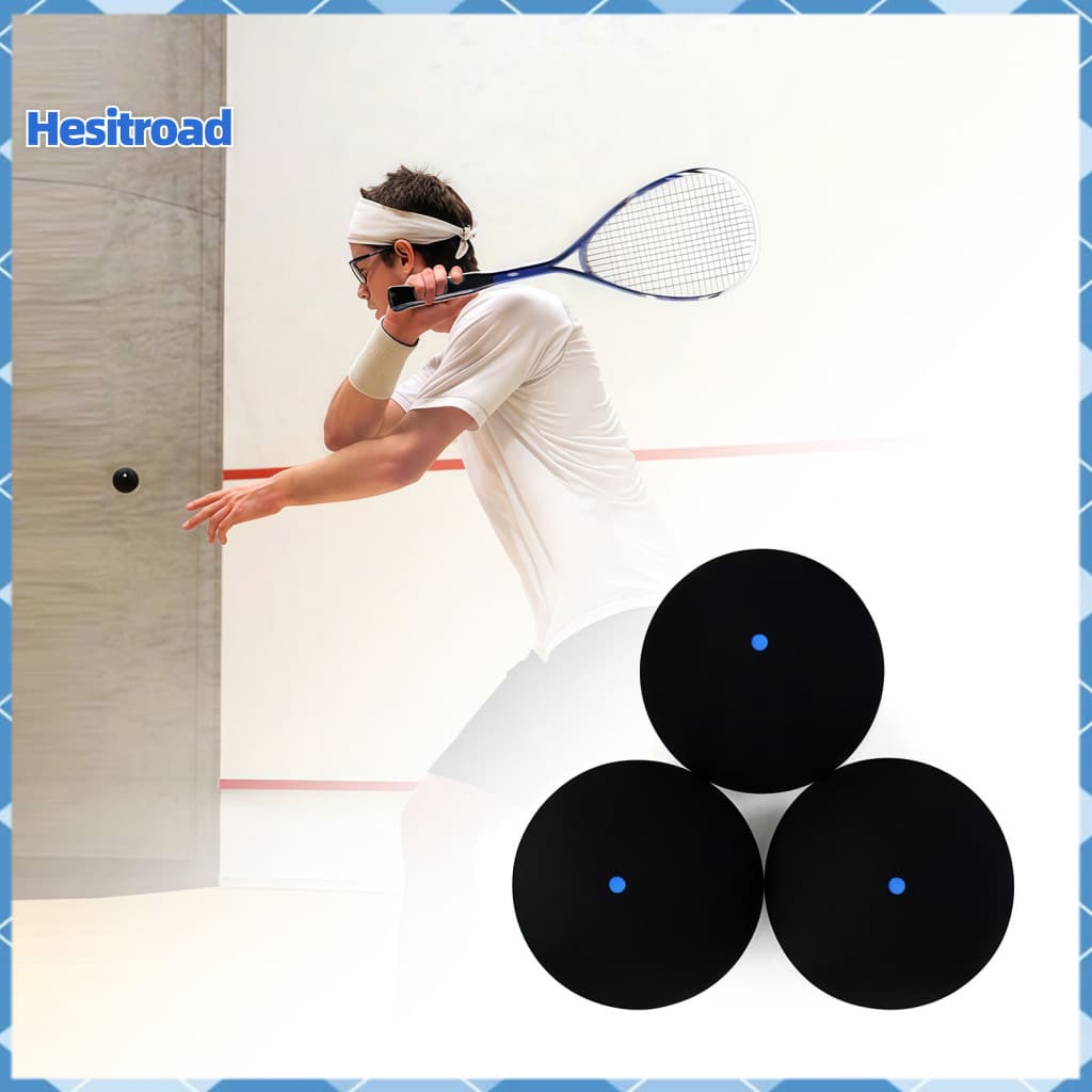 Lightweight Squash Ball 39mm Single Dot High Bounce Professional Reaction Speed Training Practice Sports Blue Yellow for