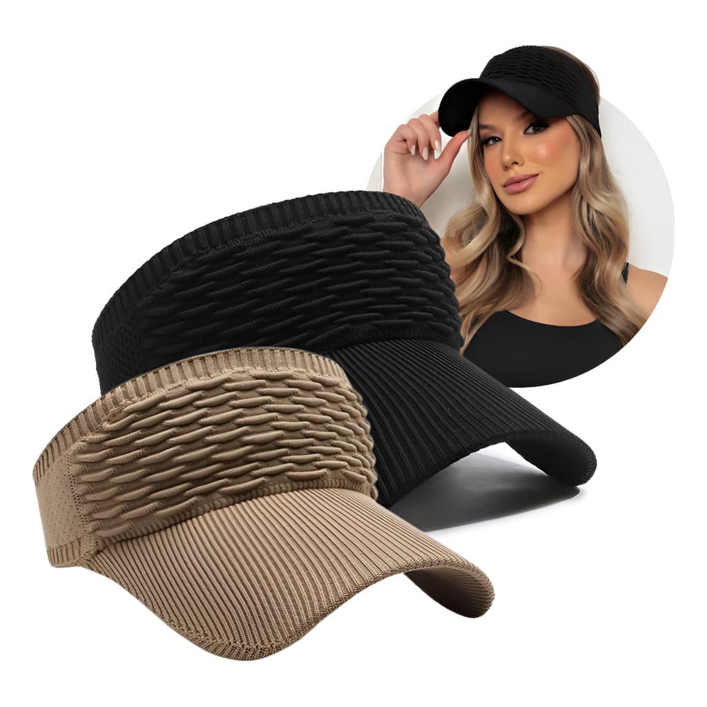 Kit 2 Viseira Sol Praia Verão Esporte Vôlei Feminina