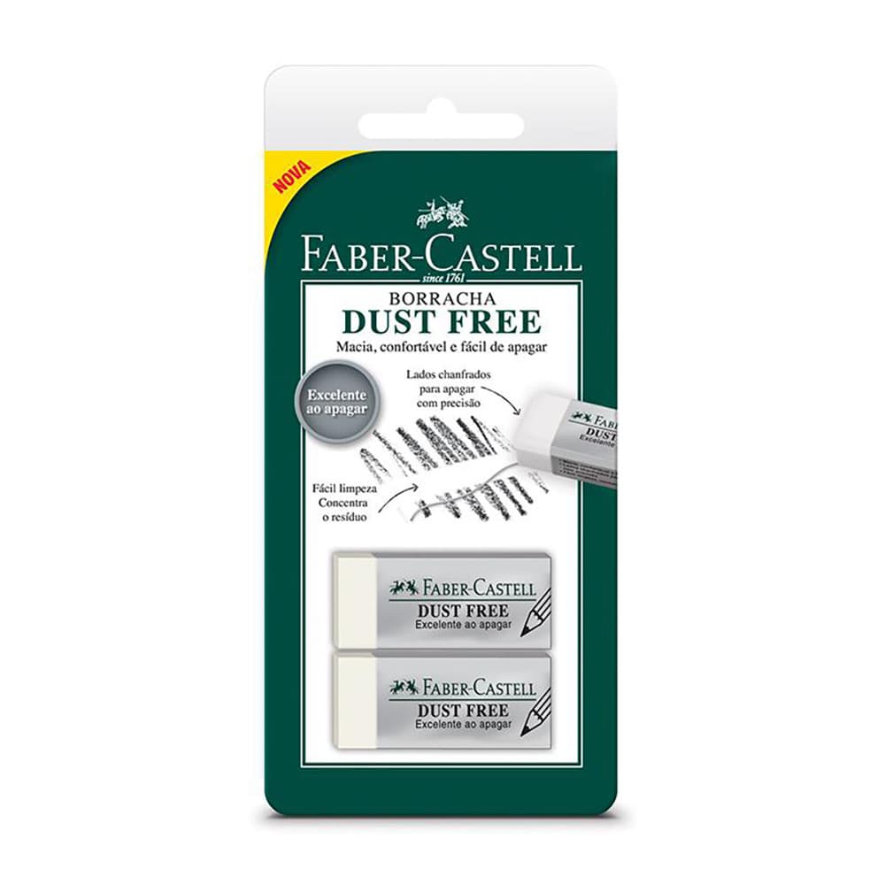 Borracha Dust Free SM/187137 com 2 unidades Faber-Castell