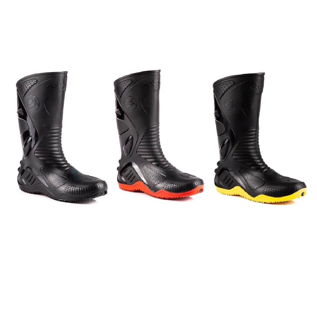 Bota Motoqueiro Motociclista Motoboy PVC Impermeavel Motosafe
