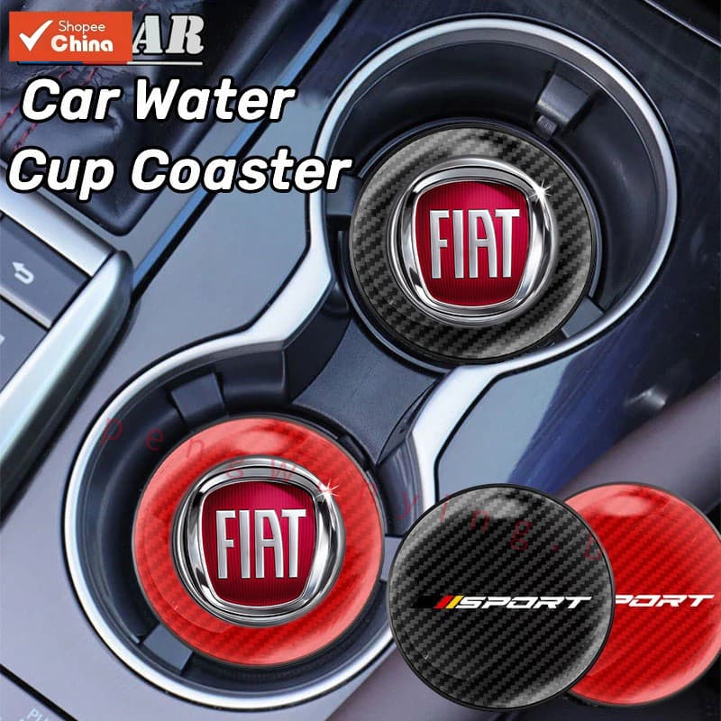 1Pc Tapete de Carro Gota d'Água Fiat Fibra de Carbono Antiderrapante Strada Argo Mobi Toro Fastback Pulse Cronos Scudo 5