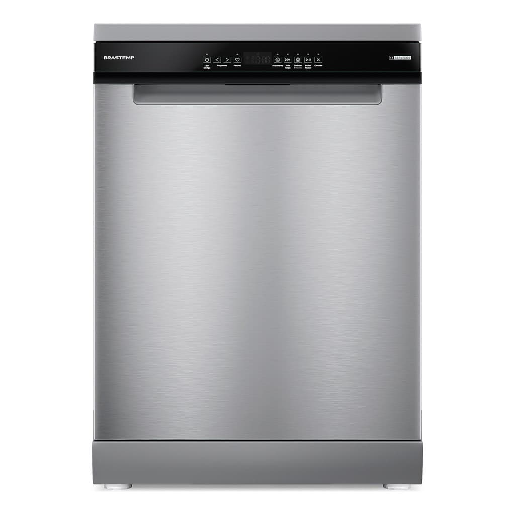 Lava Loucas 14 Servicos Smart Sensor Inox 127v - Brastemp