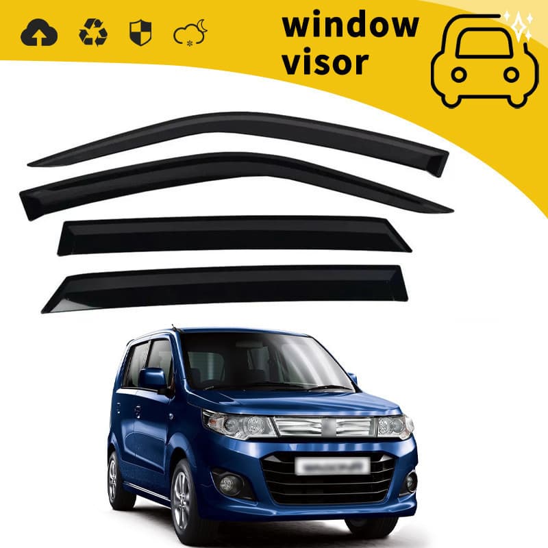 Adequado para 11-17 SUZUKI WAGONR MRWAGON Porta Bloco de Chuva Janela Chuva Sobrancelha Decoração