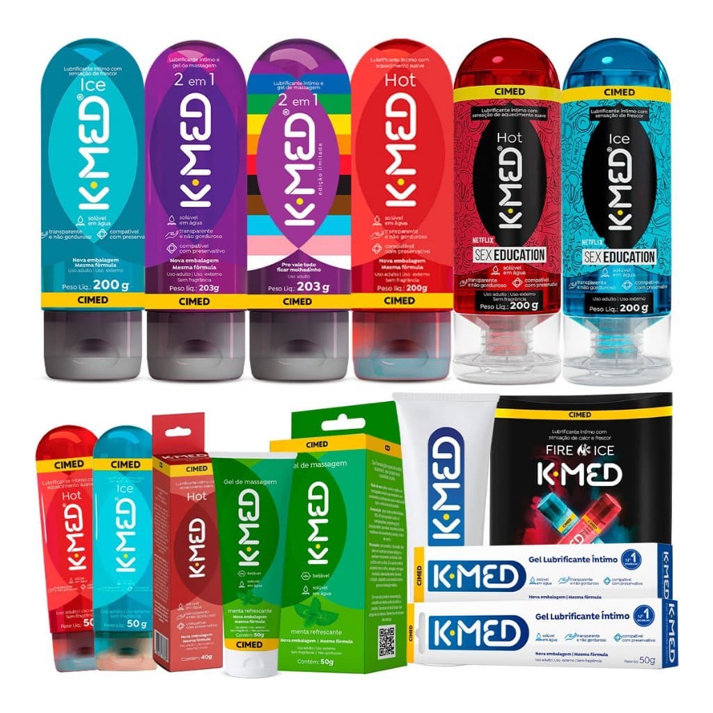 K-med Lubrificante Íntimo e Gel de Massagem Sexy Shop Produtos Eróticos Para Casal