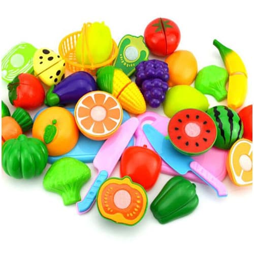 Brinquedo Frutas Legume Educativa Velcro Crec Cortar Cozinha