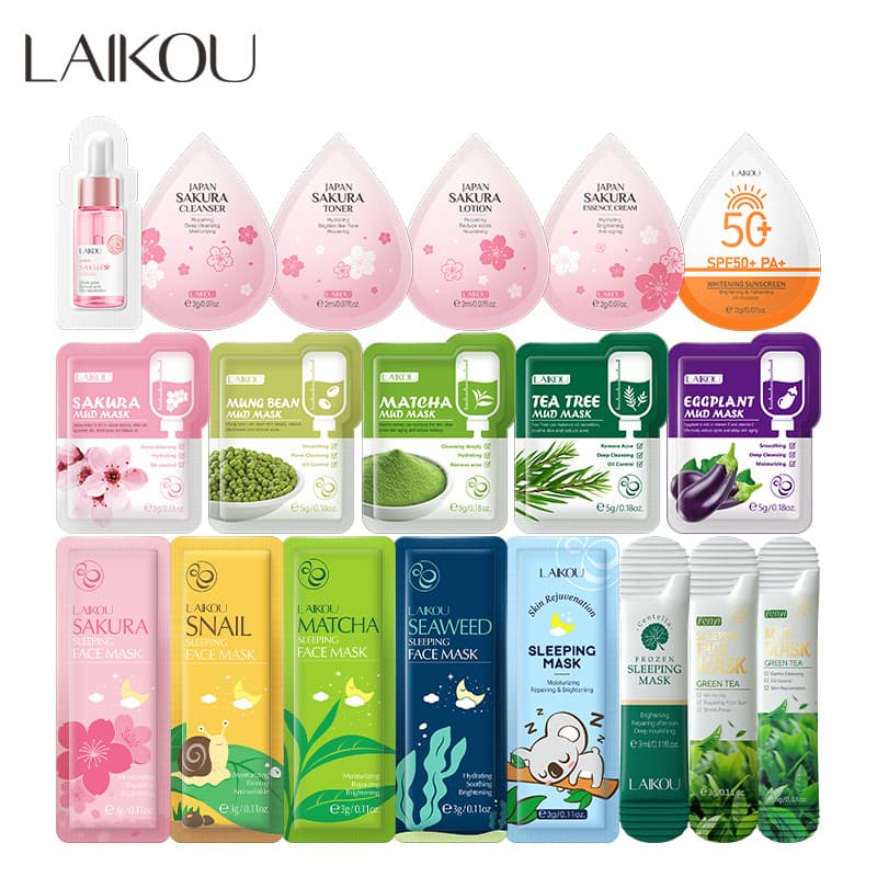 Sachê De Máscara Hidratante LAIKOU Para Cuidados Básicos Com A Pele Value Pack158 .