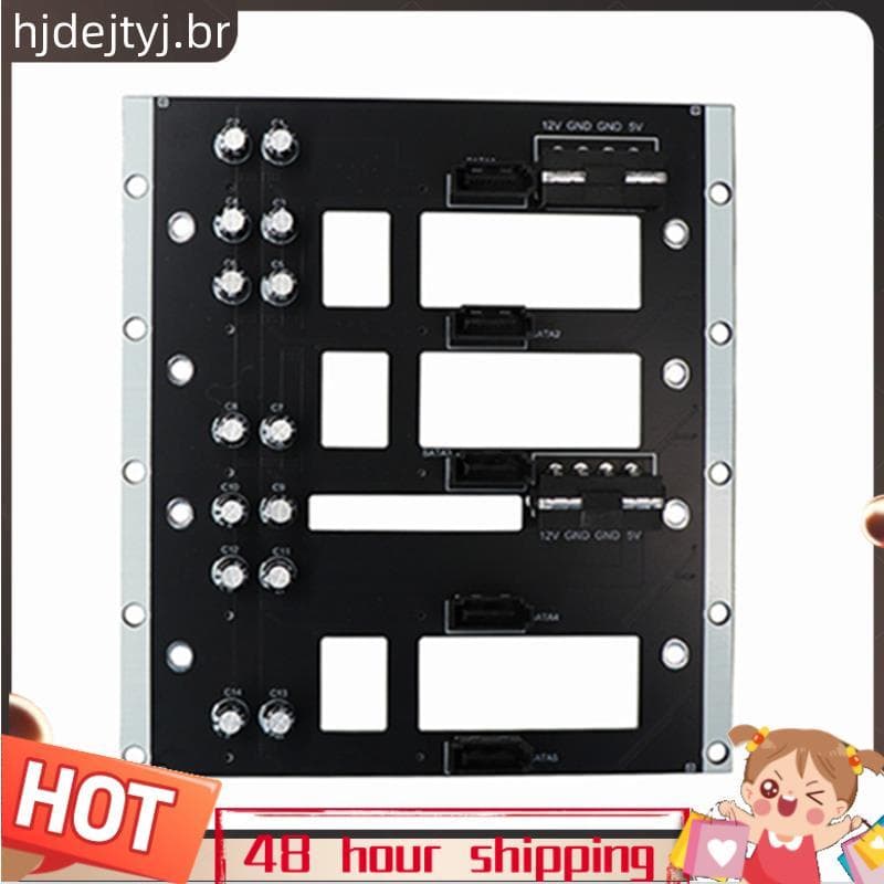 Grande Fonte De Alimentação De Canto 4D De Cinco Baias Para Adaptador De Backplane De Disco Rígido 6G/Bps Chassi NAS De 