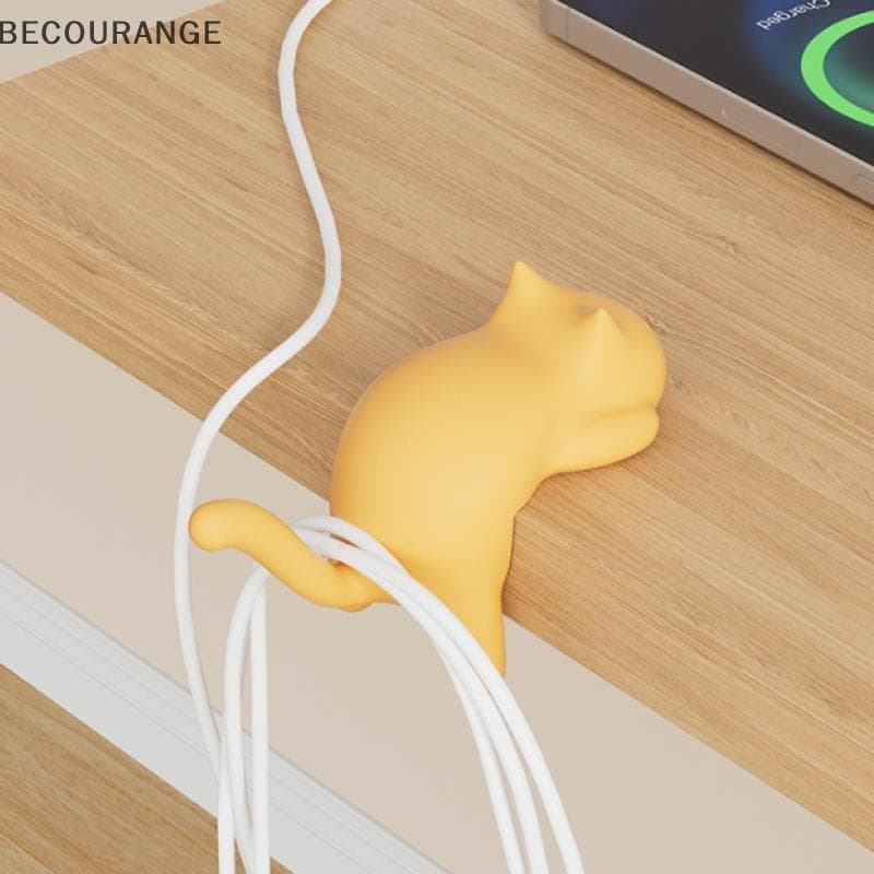 BEC Bonito Portátil Gato Saco Gancho De Mesa Bolsa Bapa De Viagem Organizador Titular Decoração Do Escritório Em Casa Ga