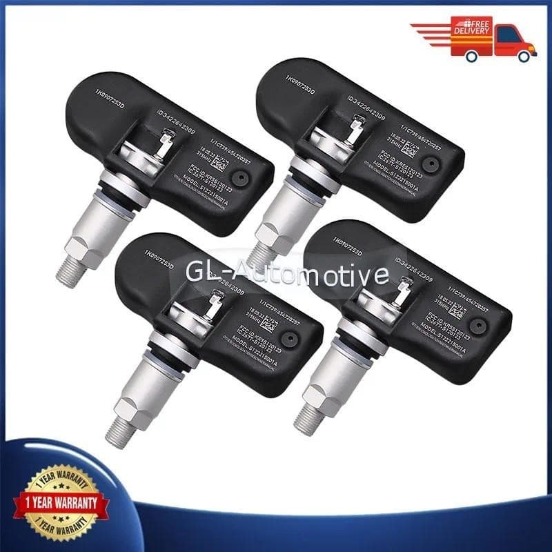 Conjunto De (4) Sensor De Pressão Dos Pneus TPMS Do Carro Para Audi A3 A4 A5 Q5 TT Volkswagen Tiguan GTI Jetta Passat 1K