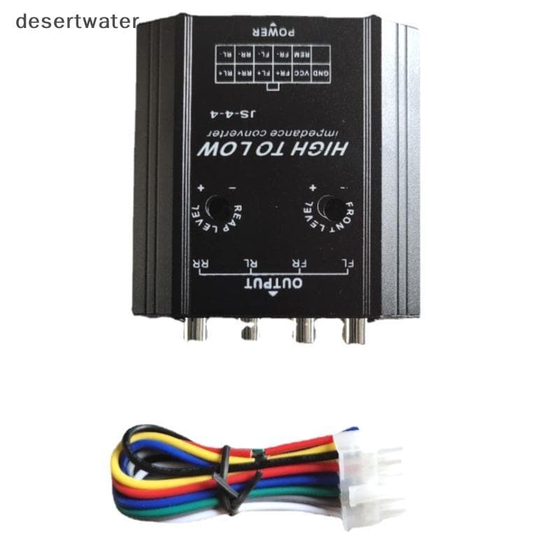 Dwbr 12V Conversor De Áudio De Carro De 4 Canais Para Rca Filtro De Frequência De Alto-Falante De Rádio Estéreo Alta A B