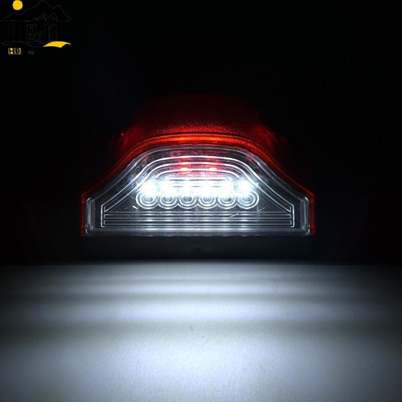 [H & B] 3 Lâmpadas LED Numéricas E9 12V-24V Para Caminhão Tru Trailer Luz Branca À Prova D'água De Placa De Carro