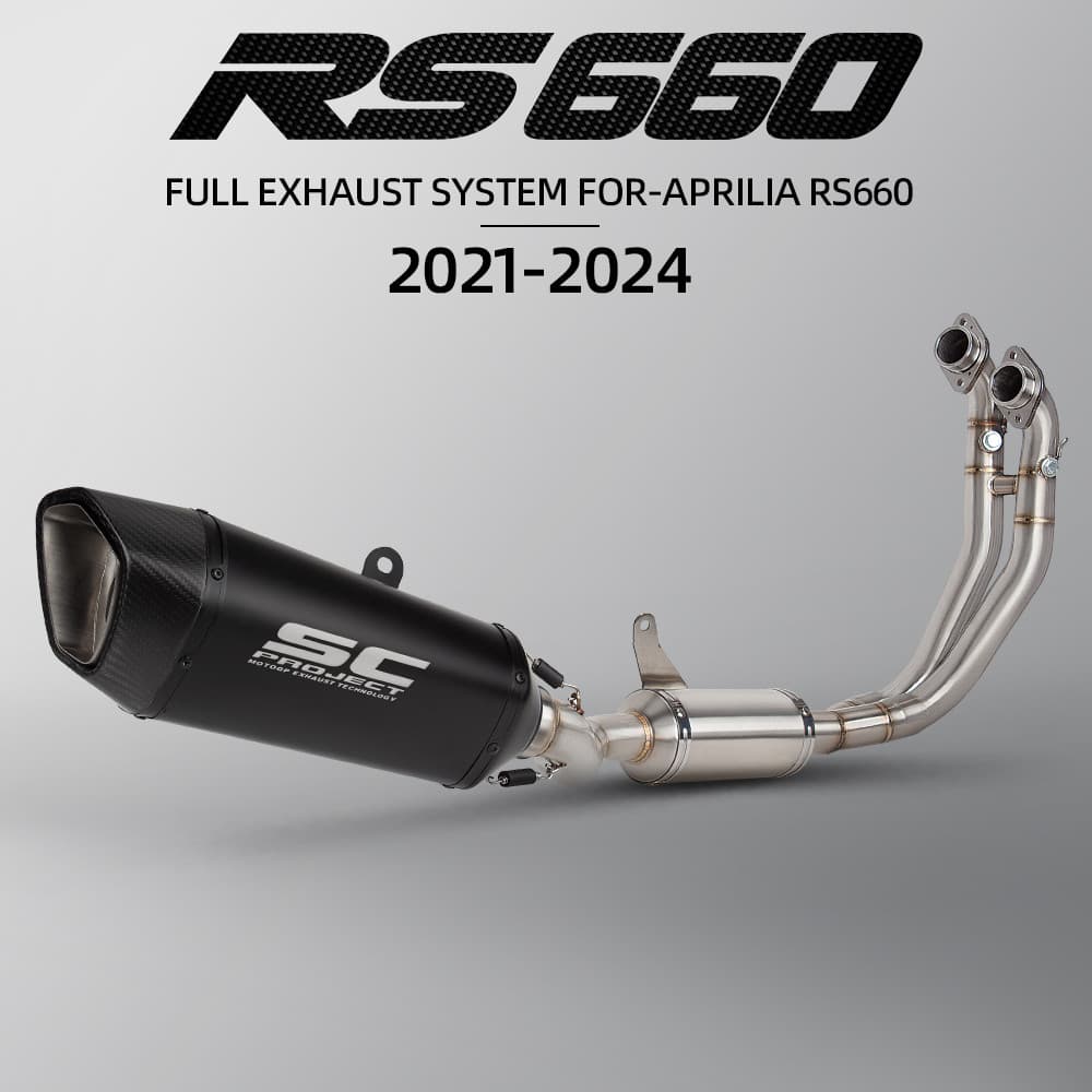 Para Aprilia RS660 2021-2024 SC Projeto sc1-r Poderoso Silenciador De Corrida Com DB Killer Sistema Completo Escape Da M