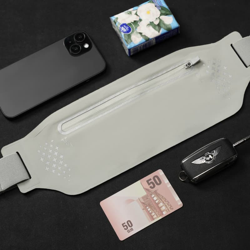 Nova bolsa de cintura esportiva, leve, impermeável, com refletores, bolsa esportiva para celular, elegante para mulheres